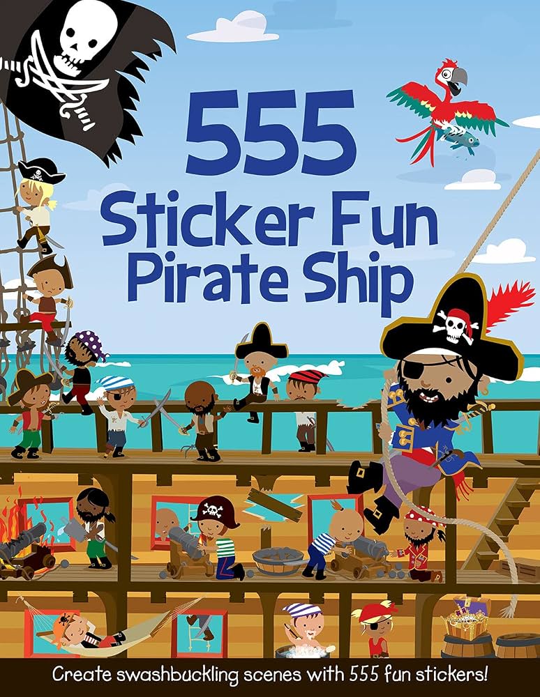 Cover of 555 Sticker Fun Pirate Ship