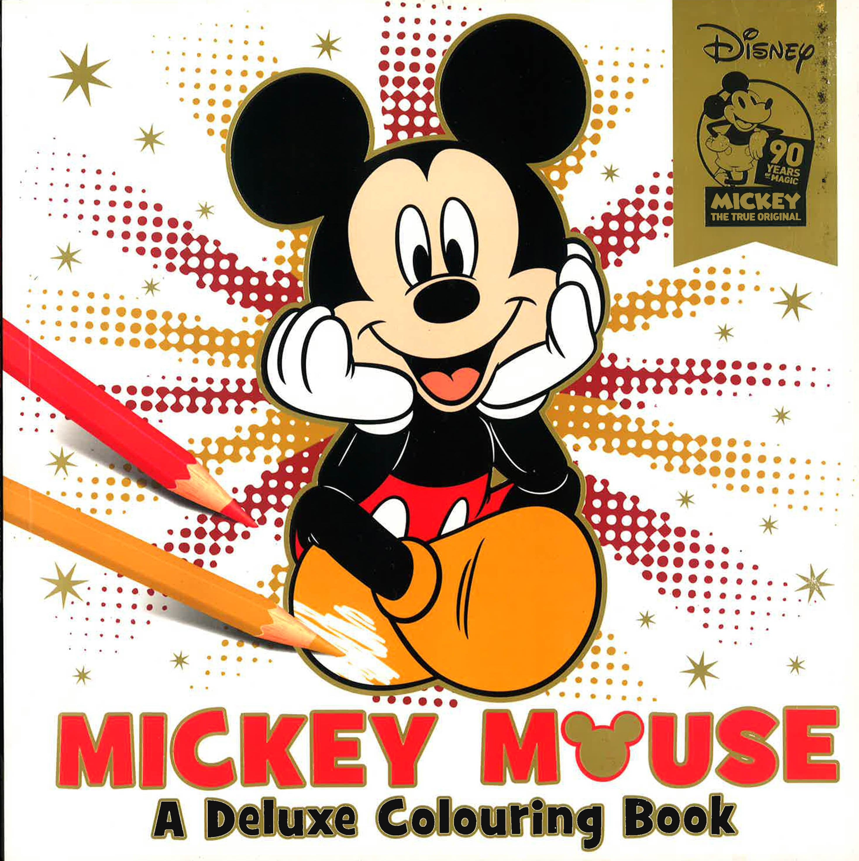 Cover of Mickey Mouse A Deluxe Colouring Book