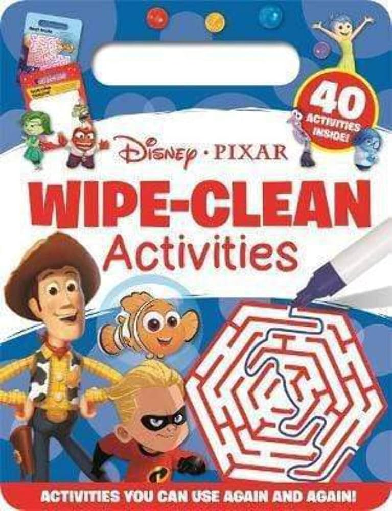 Cover of Disney Pixar Wipe-Clean Activities